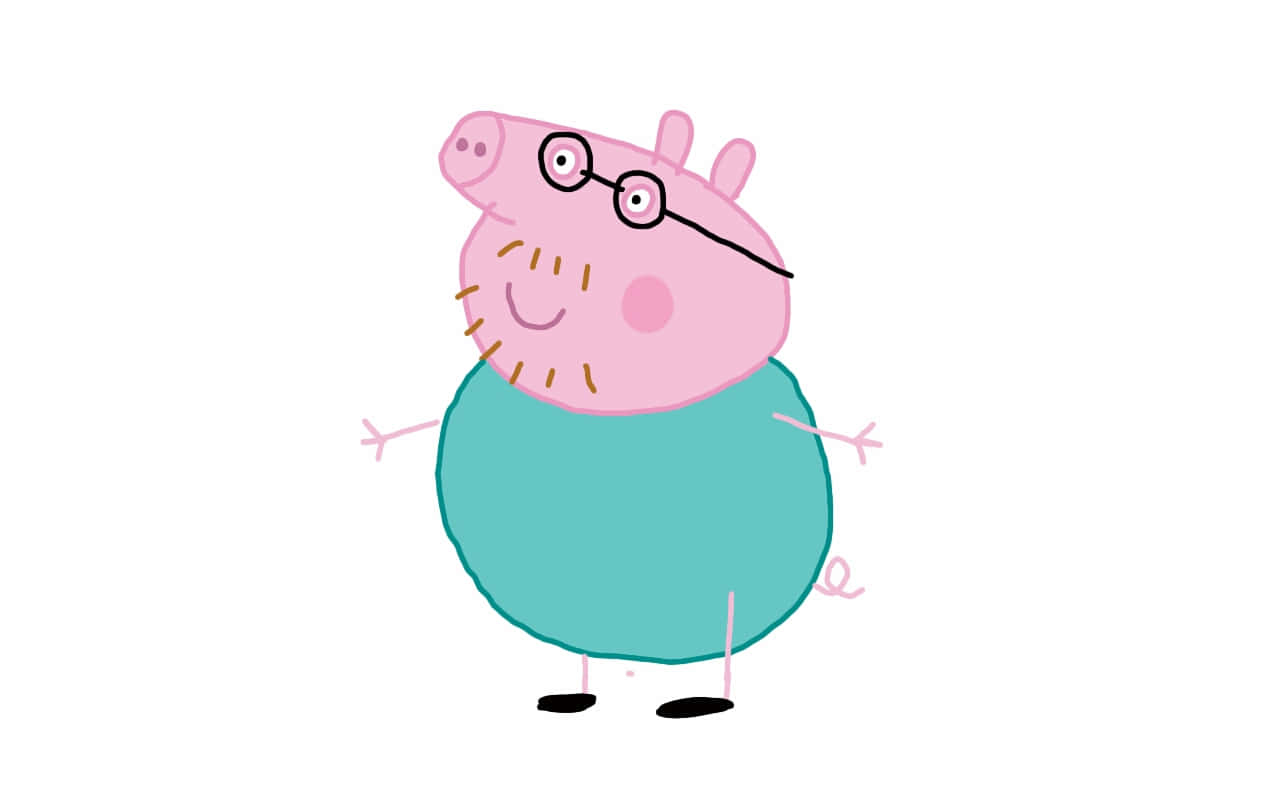 Daddy Pig Enjoying A Sunny Day Wallpaper