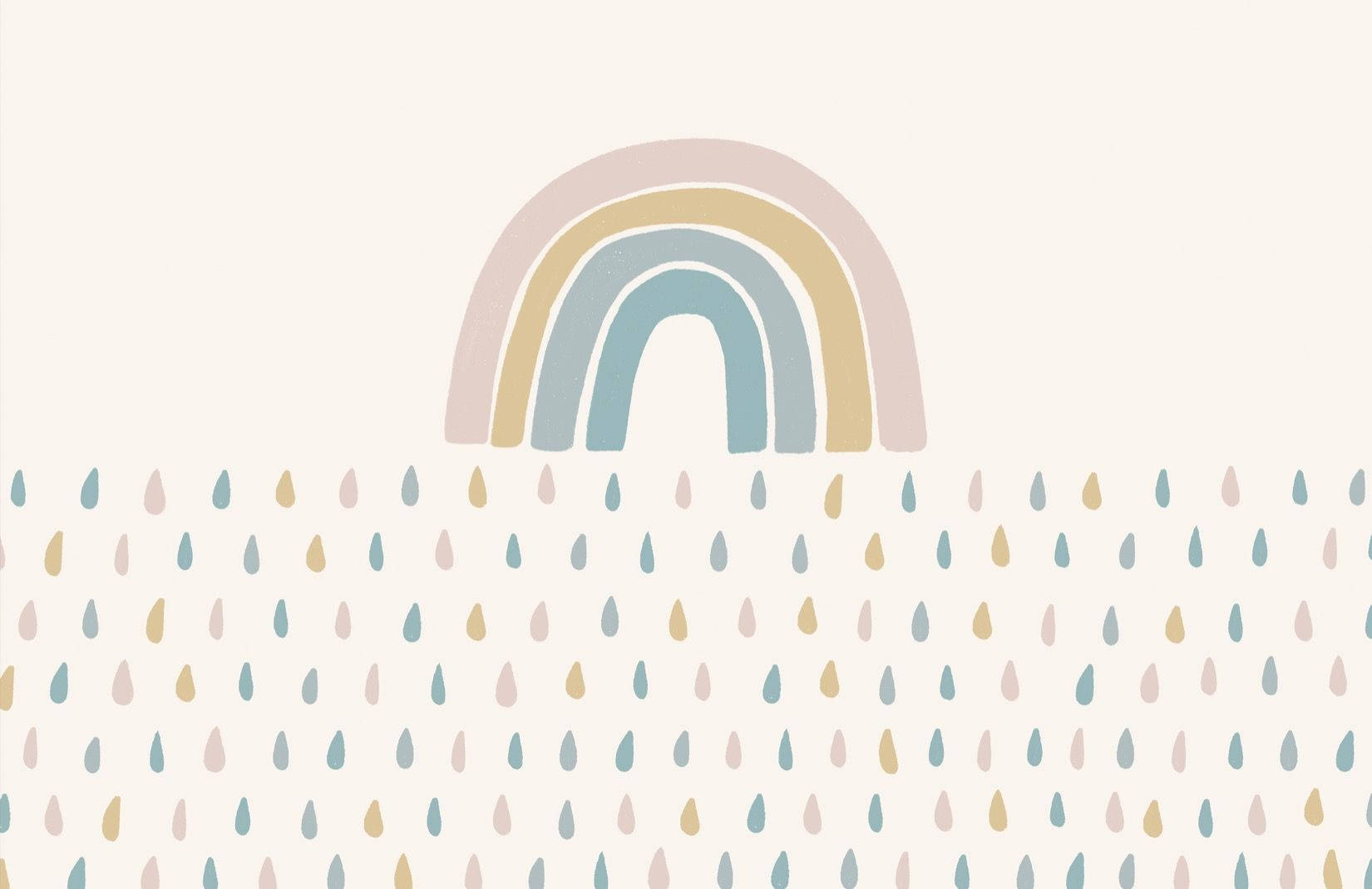 Dainty Pastel Cute Rainbow Wallpaper