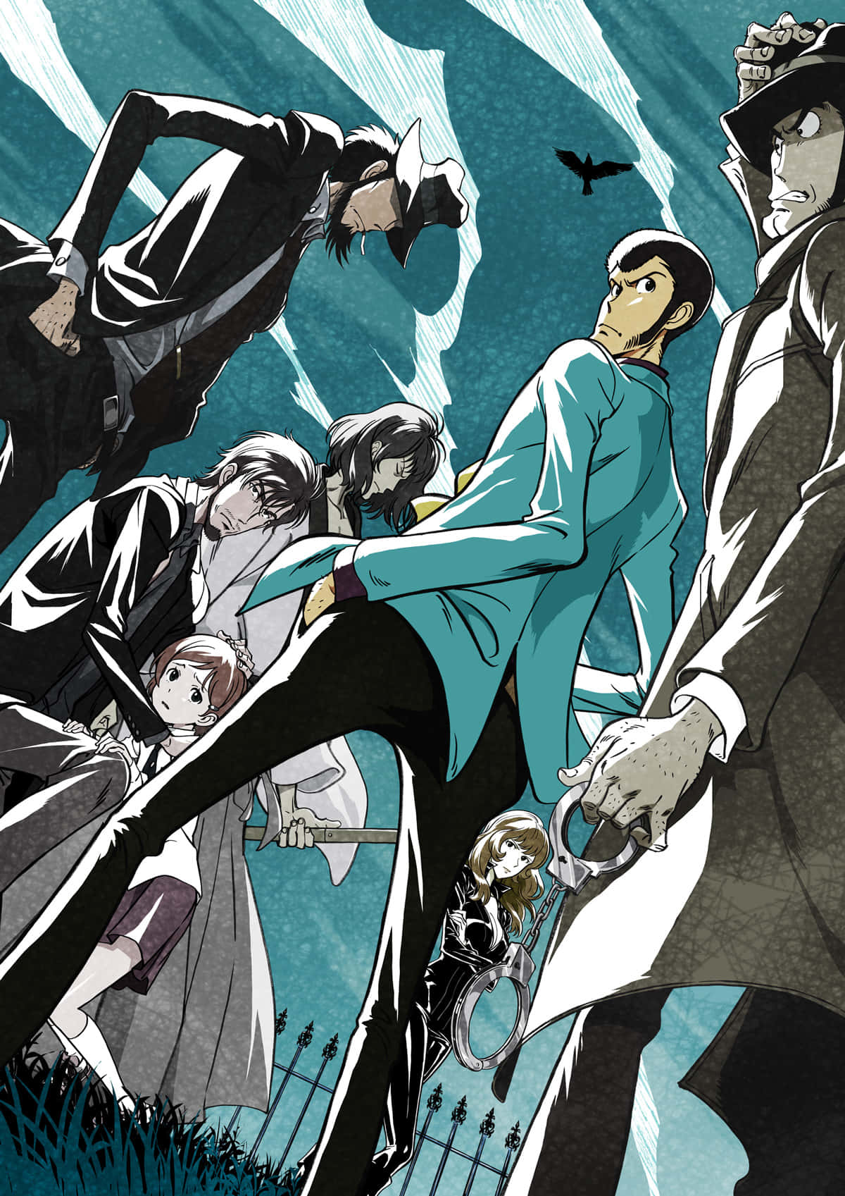 Daisuke Jigen In Iconic Posing In Lupin Iii Anime Wallpaper