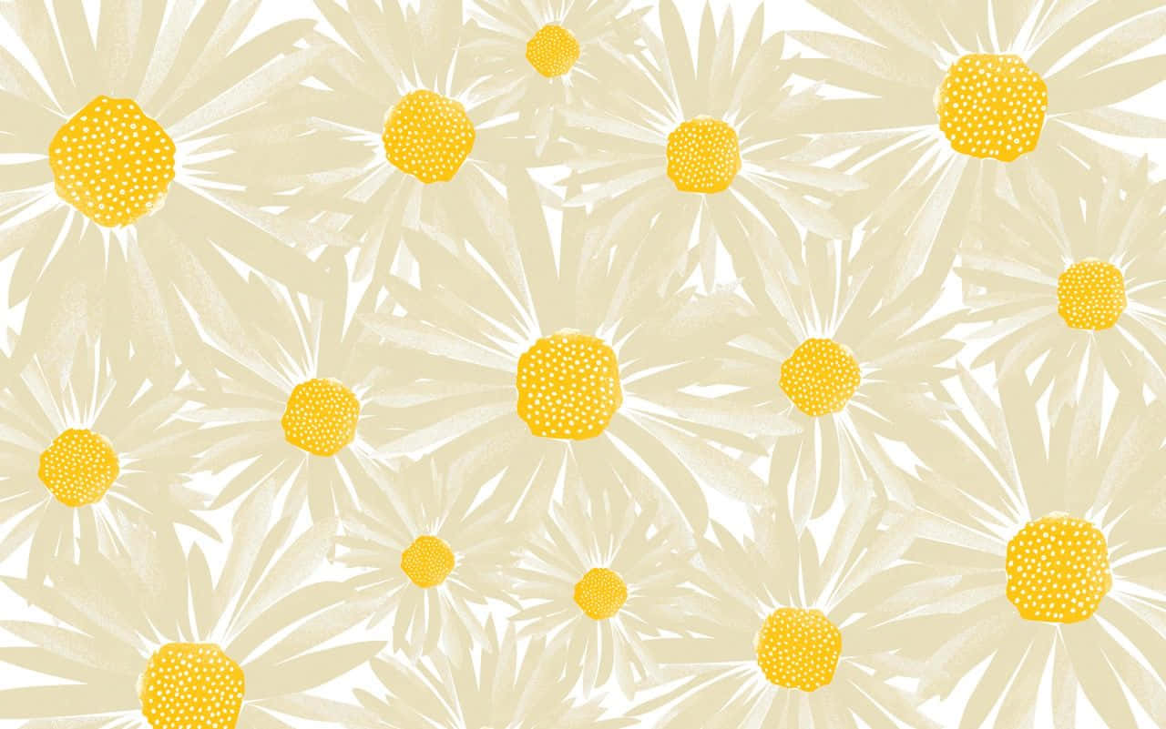 Daisy Aesthetic Computer Artsy Wallpaper