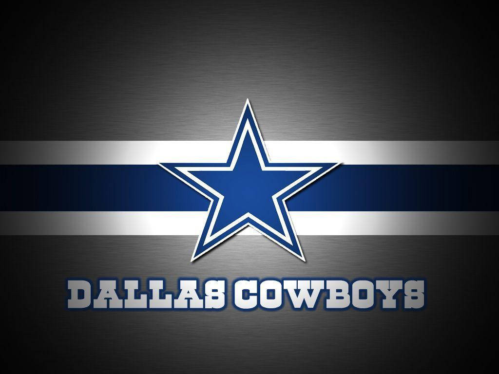 Dallas Cowboys Logo With Shadowy Gradient Wallpaper