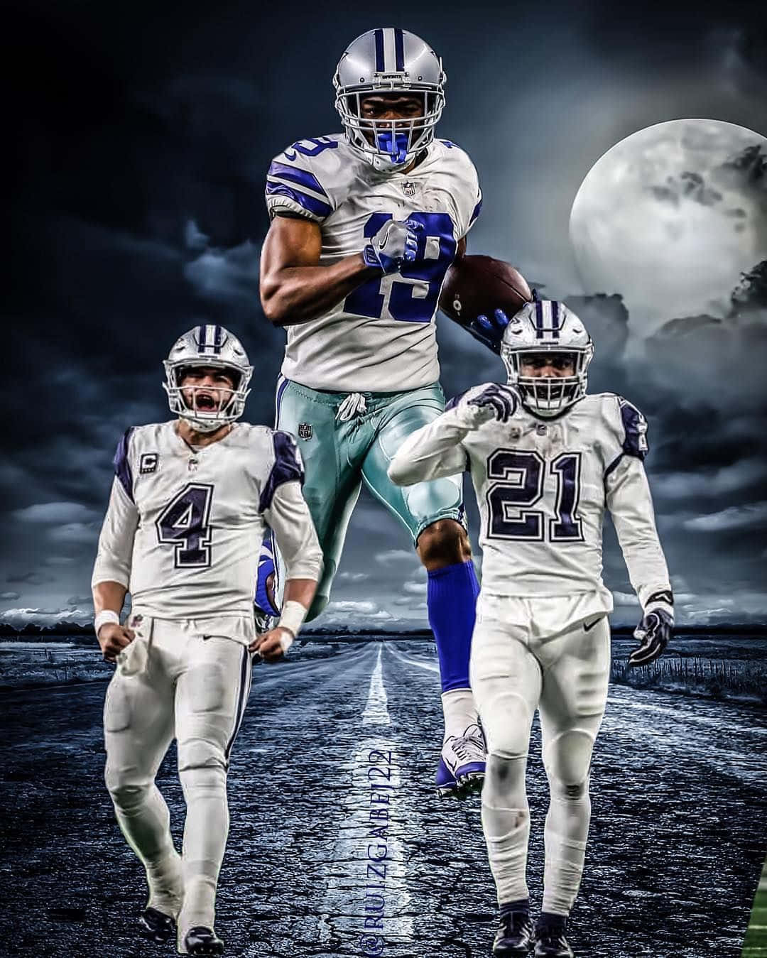 Dallas Cowboys Stars Amari Cooper And Ezekiel Elliott, Always Ready To Put On A Great Show For The Fans. #dallascowboys #elliott #cooper #nfl #football Wallpaper