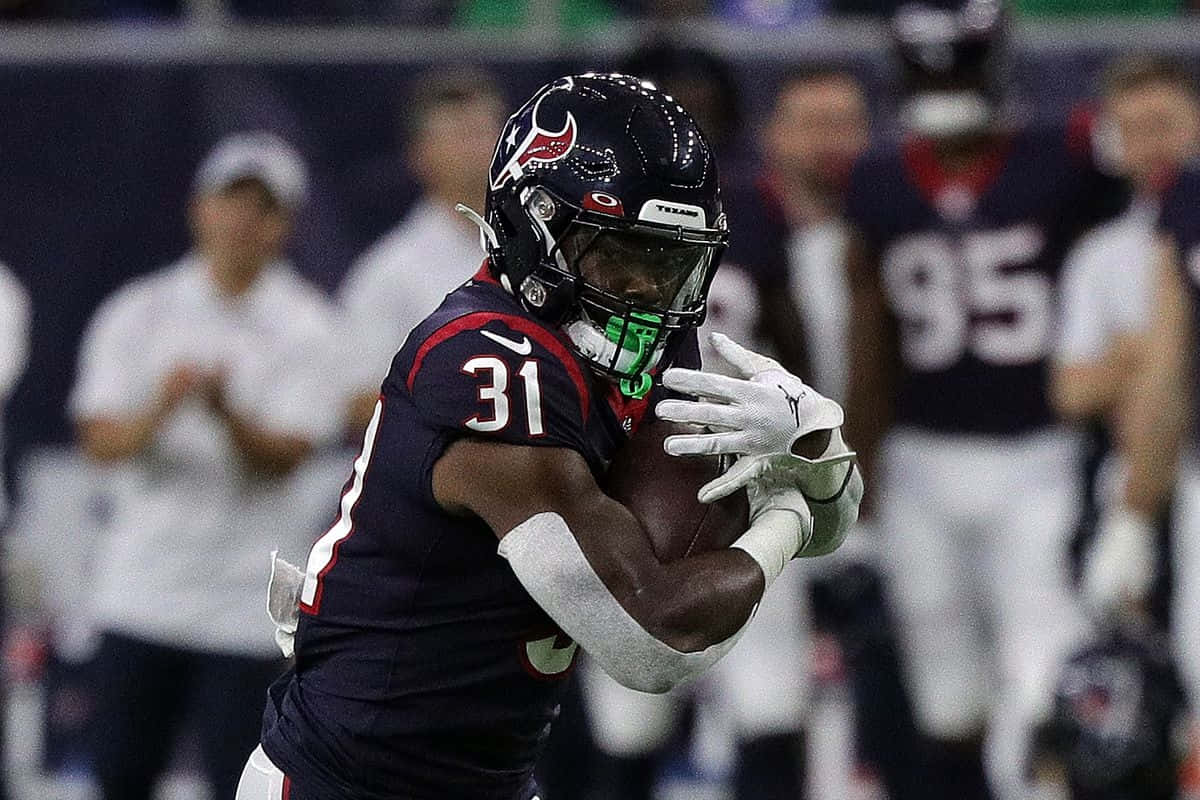 Dameon Pierce Houston Texans Football Action Wallpaper