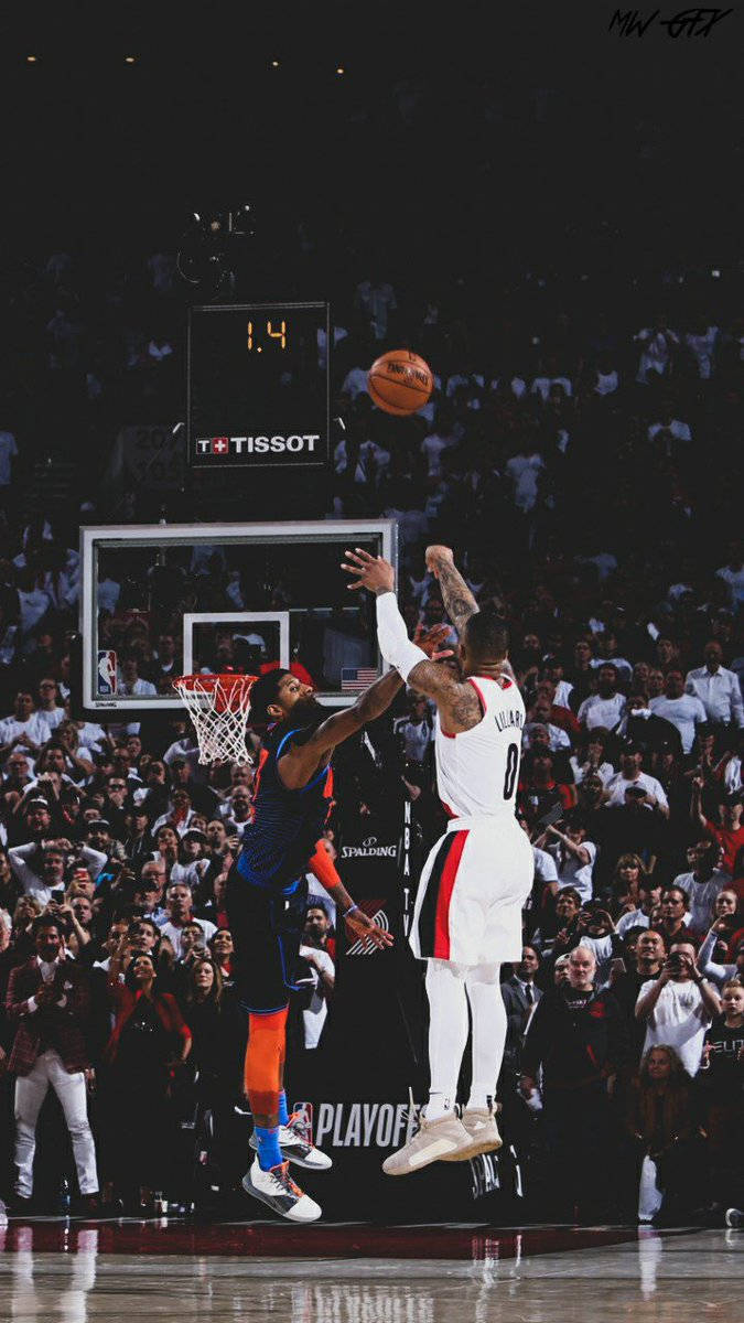 Damian Lillard In Action Wallpaper