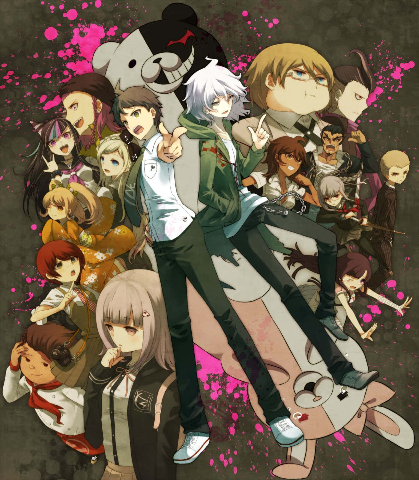 Danganronpa 2 Goodbye Despair Character Compilation Wallpaper