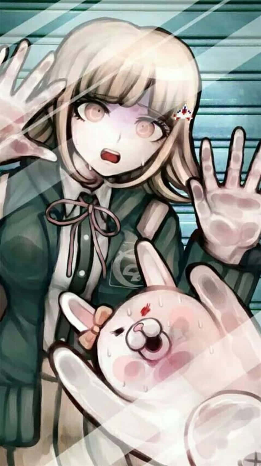 Danganronpa Character Behind Glass Wallpaper