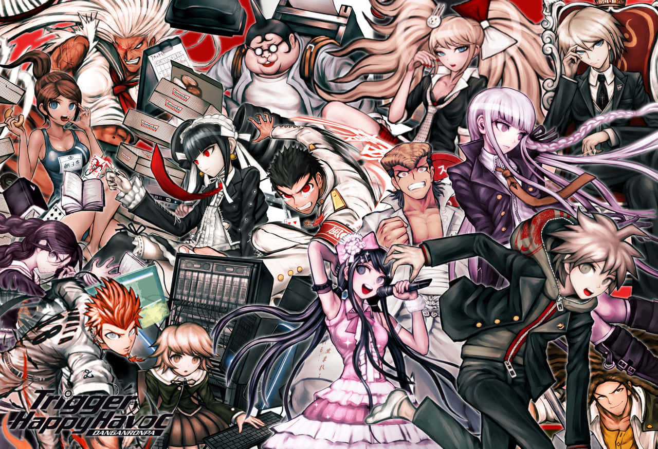 Danganronpa Character Collage Wallpaper