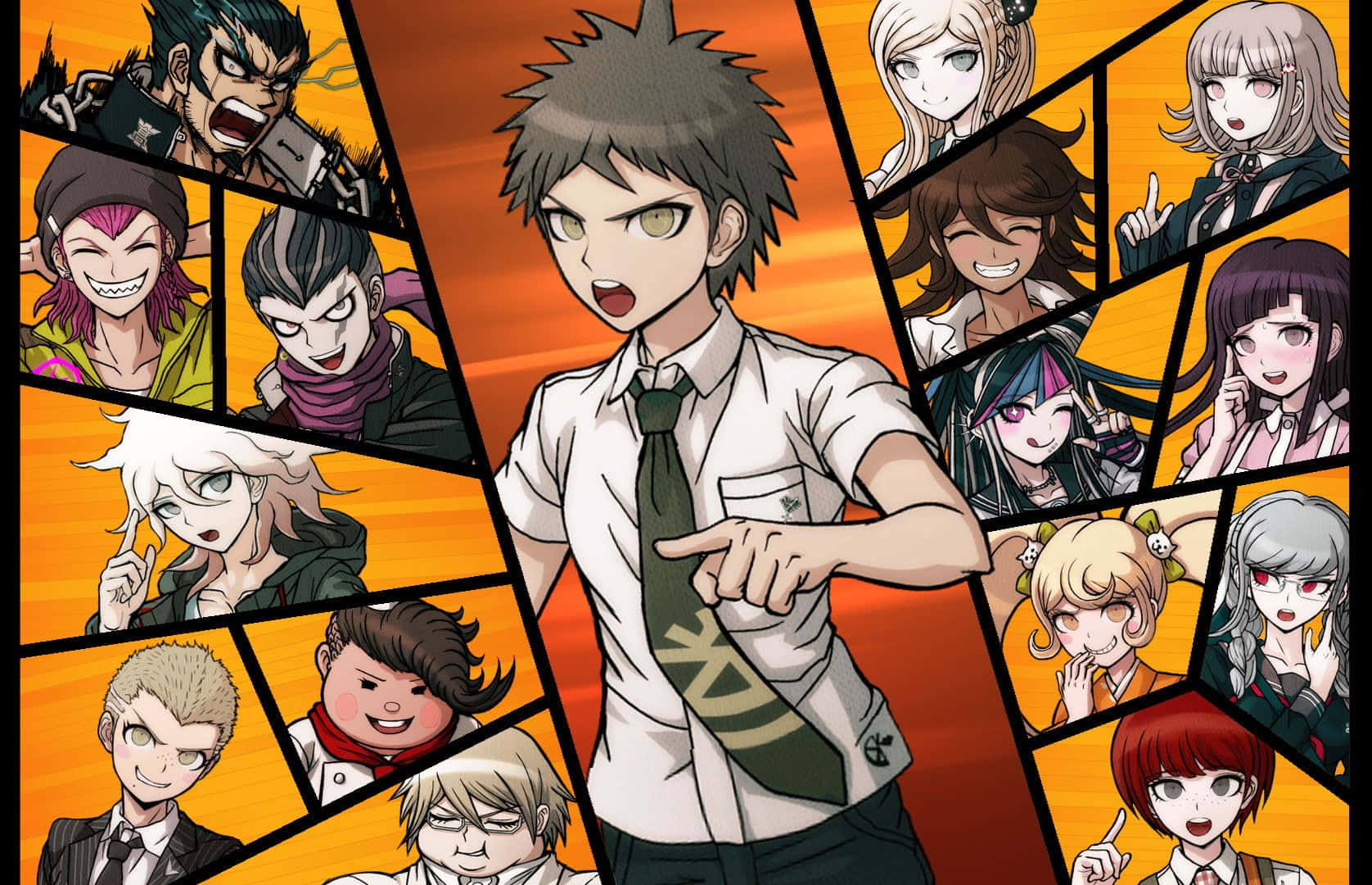 Danganronpa Characters Collage Wallpaper