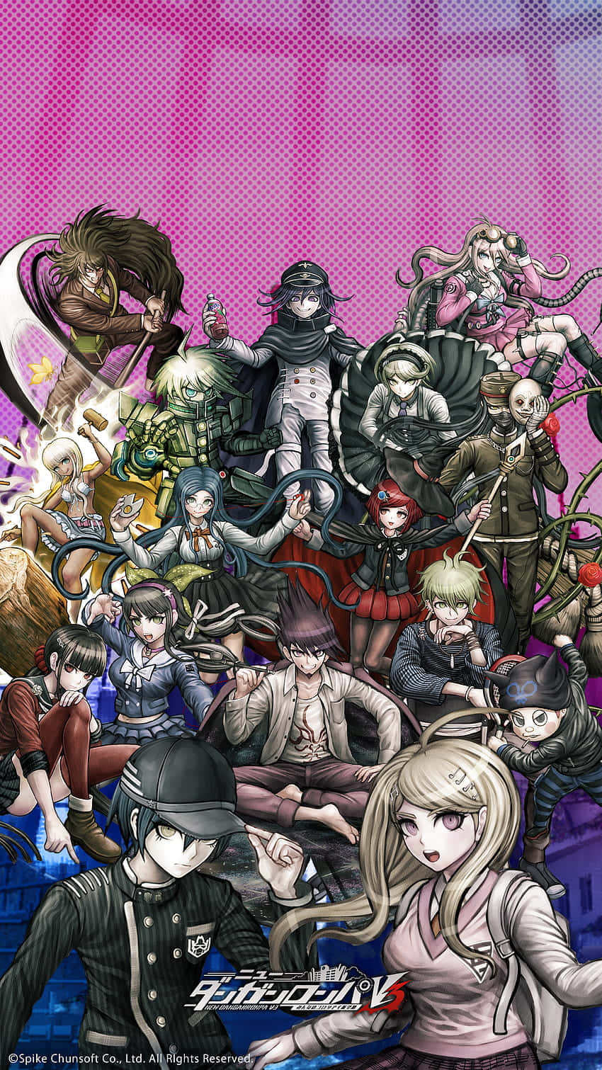 Danganronpa1 Character Ensemble Wallpaper