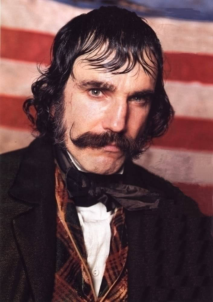 Daniel Day-lewis With A Timely Mustache Wallpaper