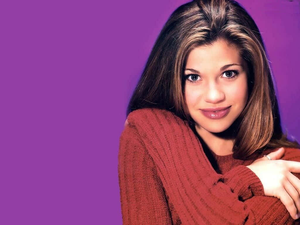 Danielle Fishel Striking A Pose Wallpaper