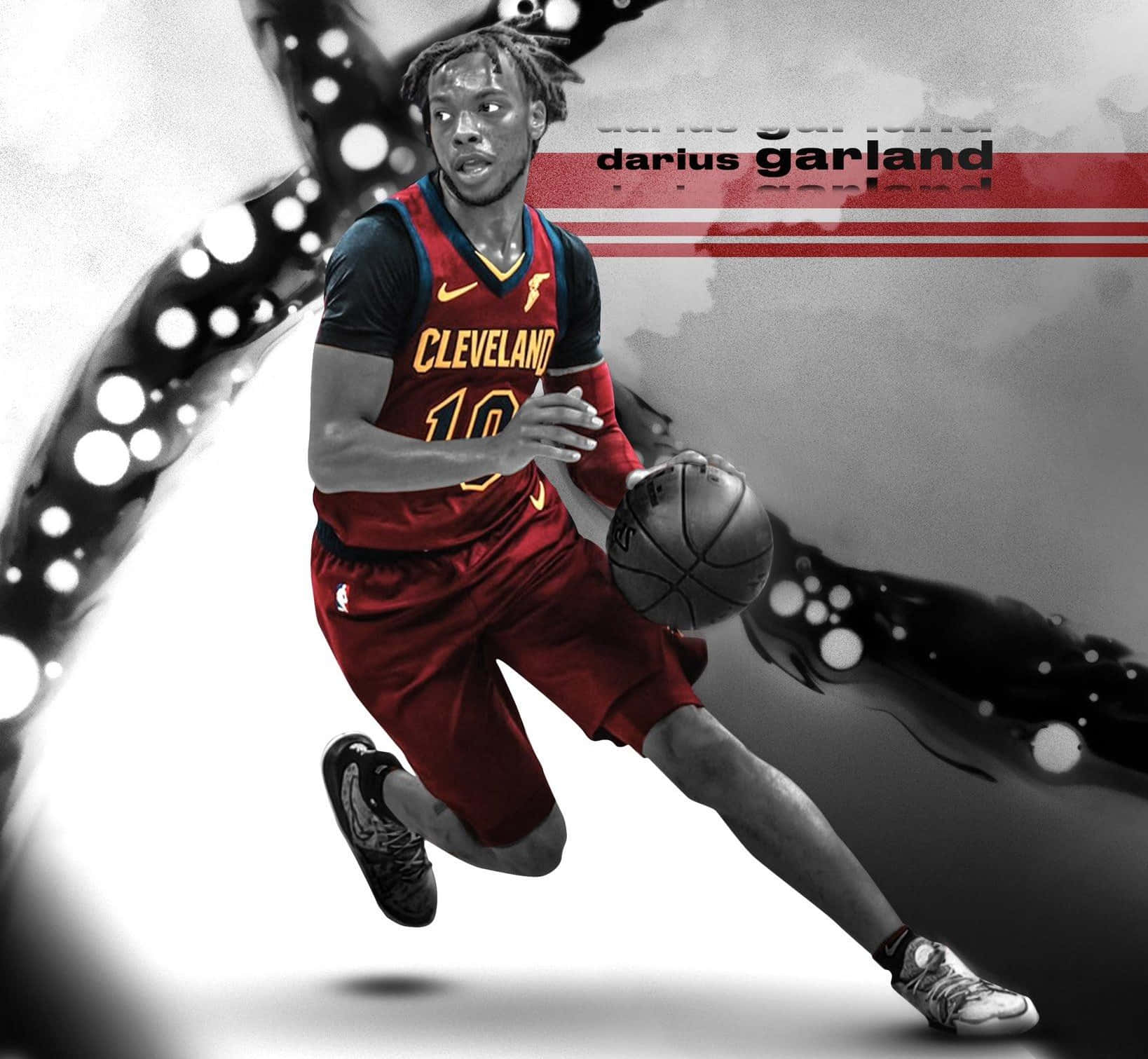 Darius Garland Cleveland Cavaliers Artwork Wallpaper