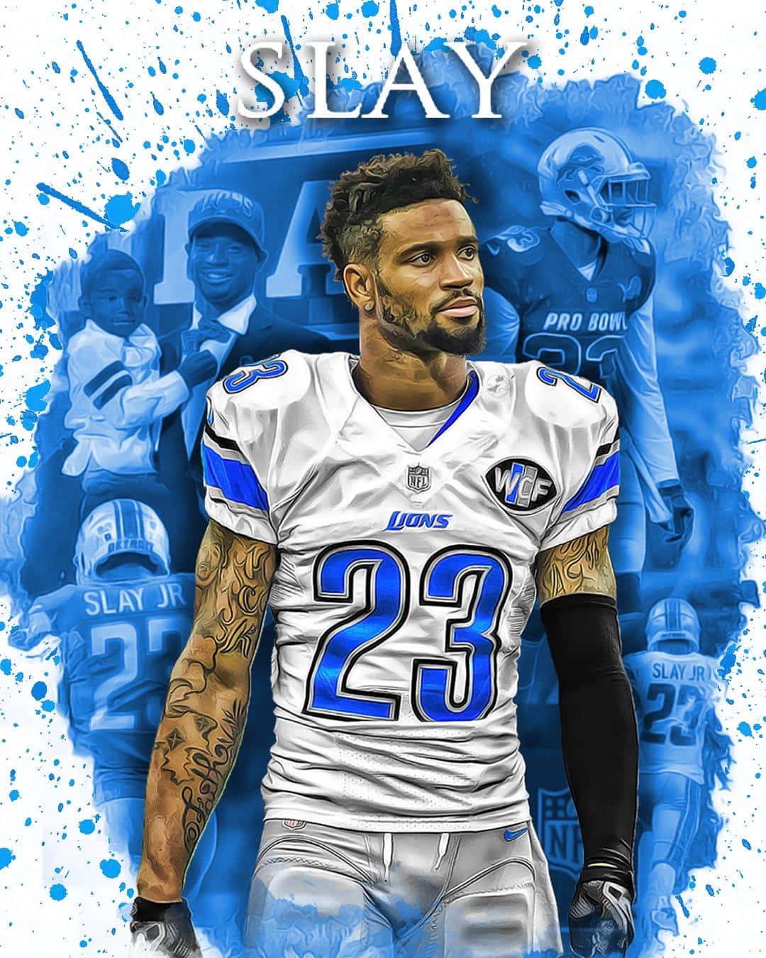 Darius Slay American Football Vector Art Wallpaper