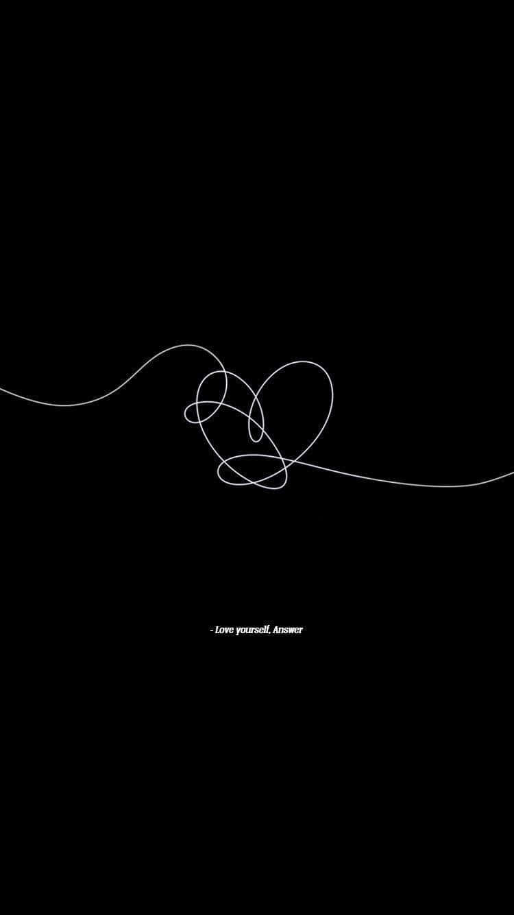 Dark_ Aesthetic_ Heart_ Line_ Art Wallpaper