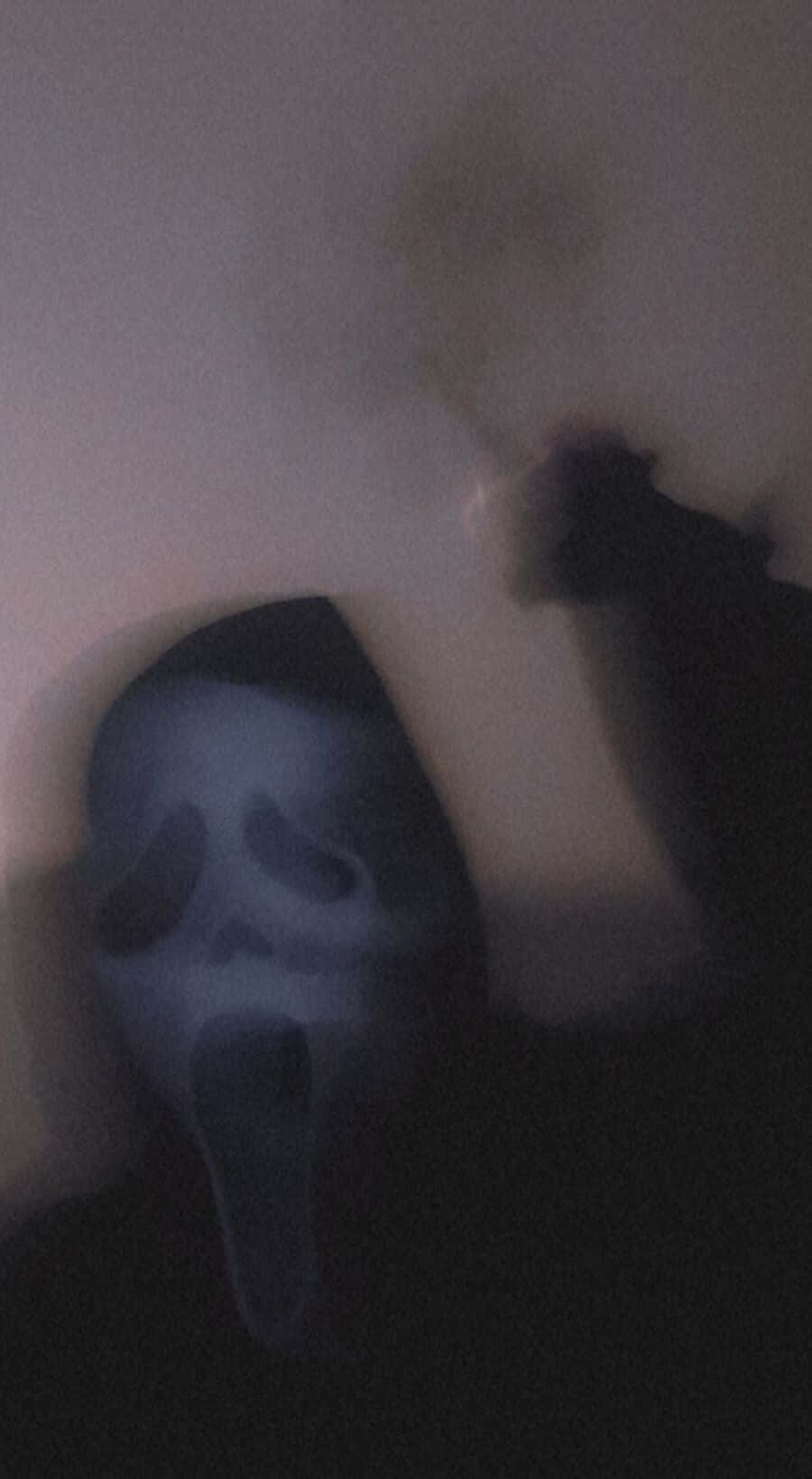 Dark And Mysterious Ghostface Aesthetic Art Wallpaper