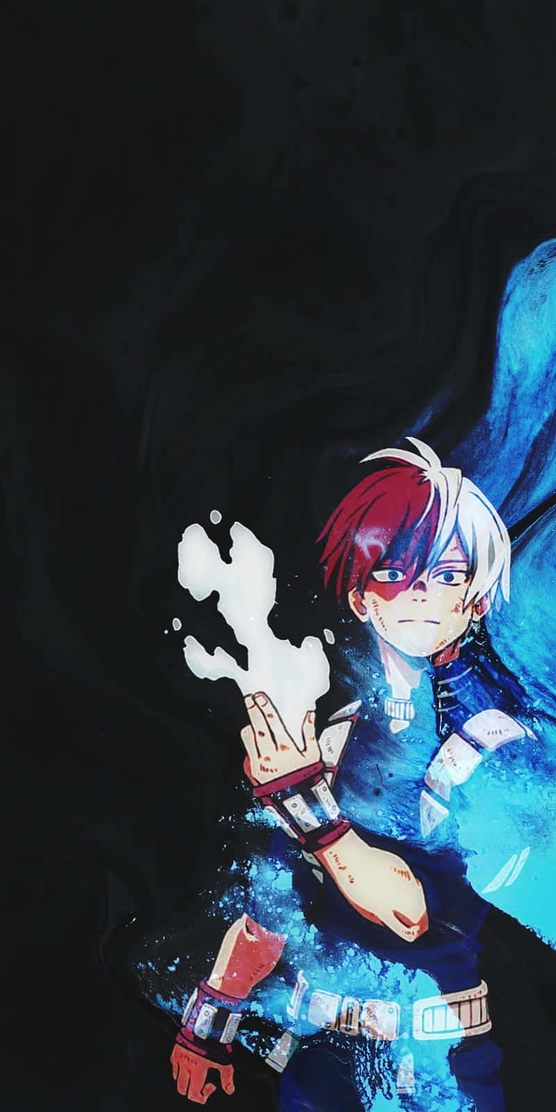 “dark And Powerful - Todoroki Black” Wallpaper