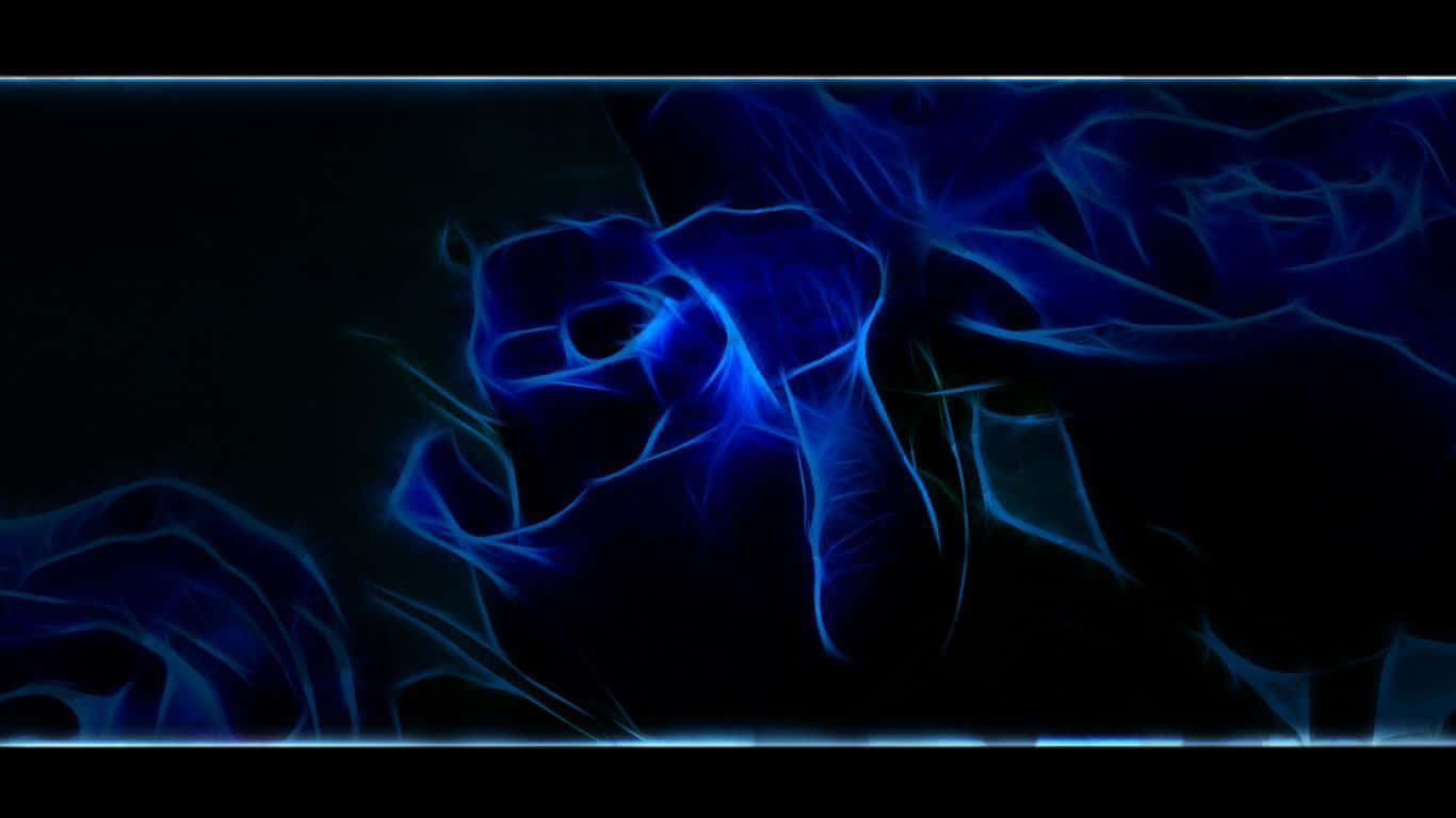 Dark Blue Rose Abstract 1366 X 768 Wallpaper