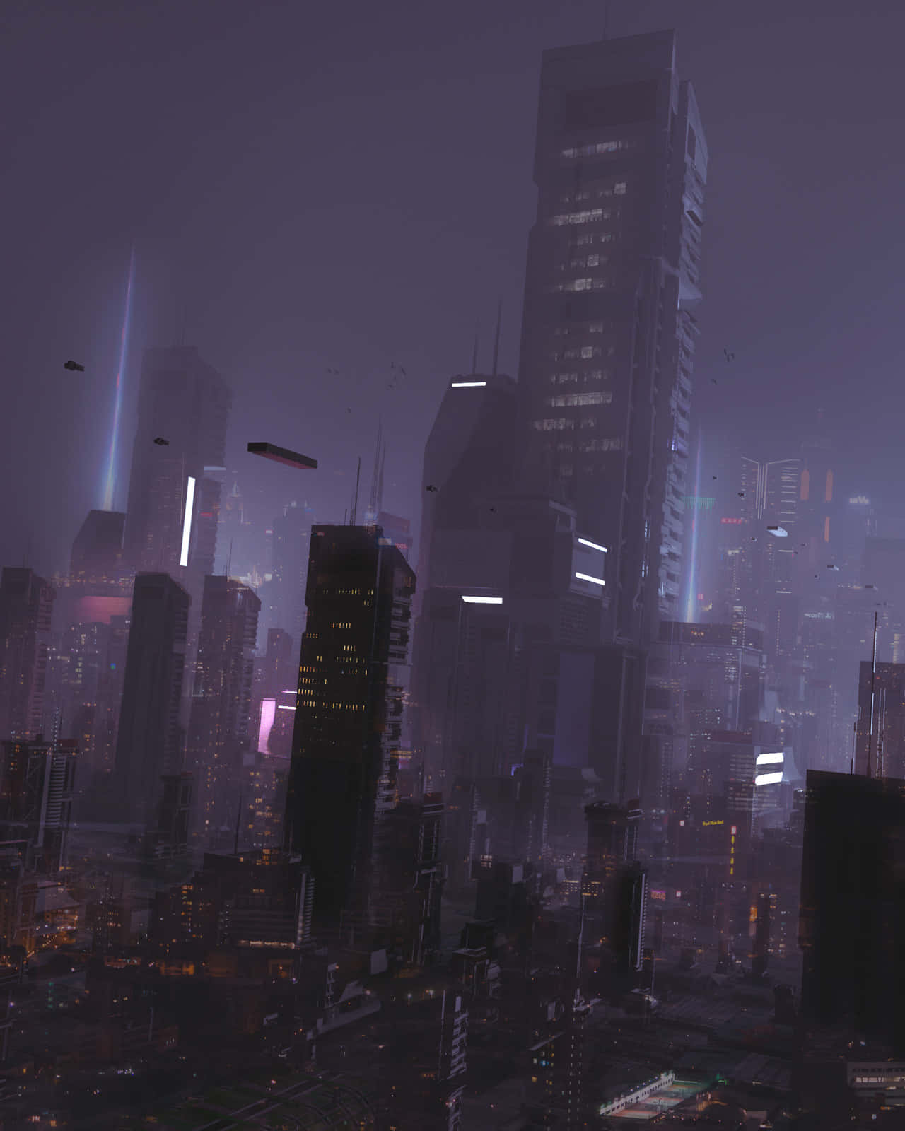 Dark Dystopian Cityscape Wallpaper