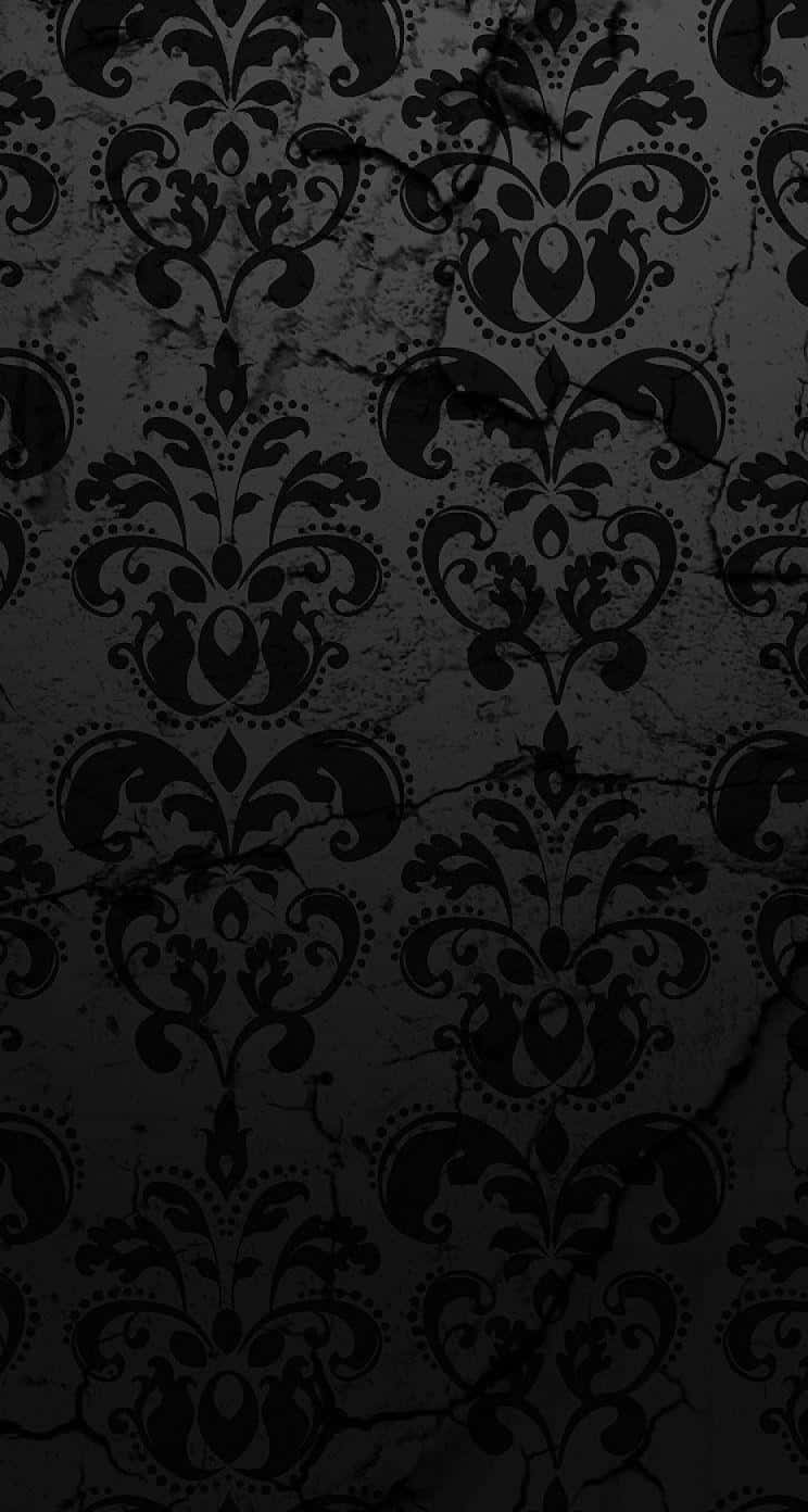 Dark Floral Patterni Phone Wallpaper Wallpaper