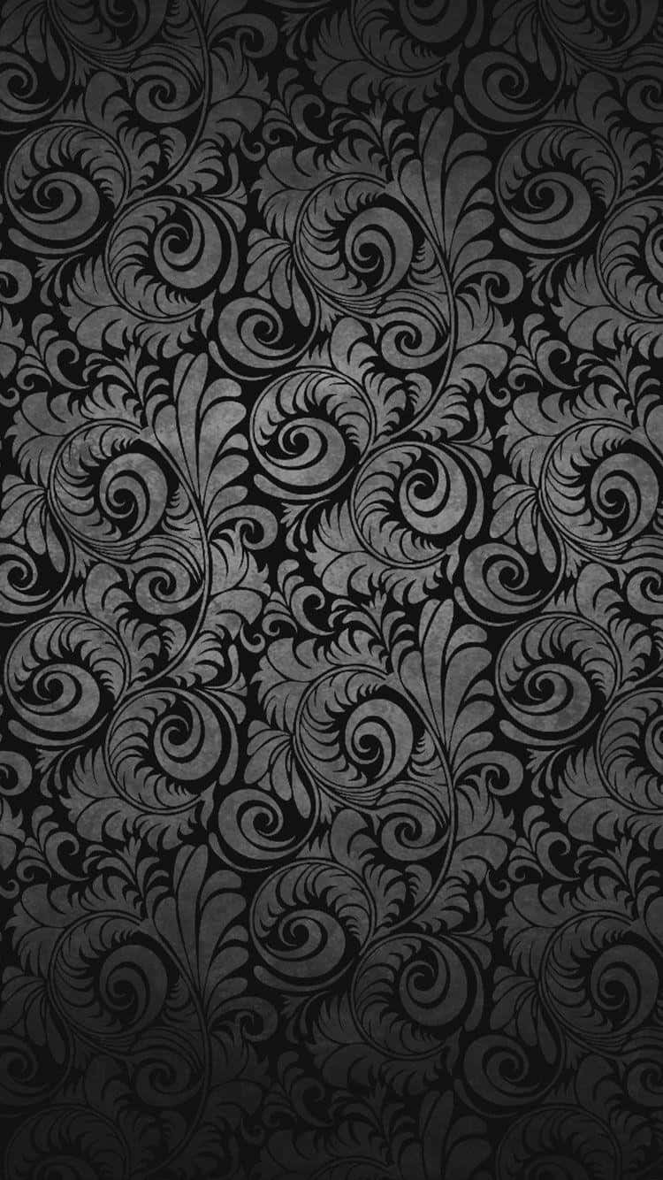 Dark Floral Patterni Phone Wallpaper Wallpaper