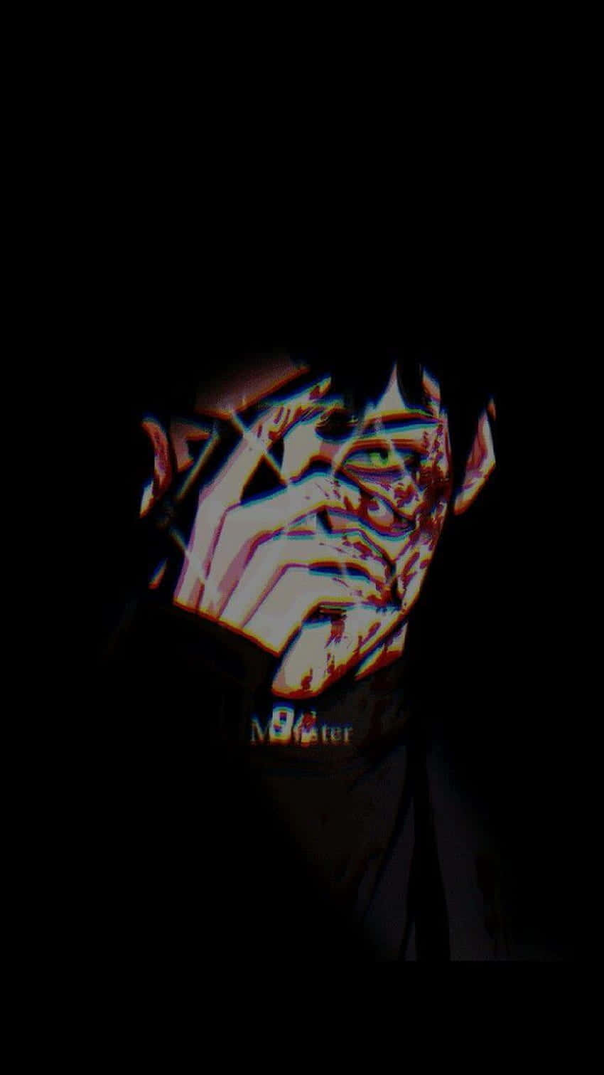 Dark_ Glitch_ Art_ Face Wallpaper