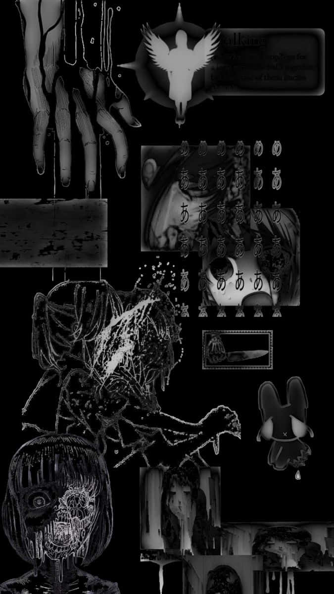 Dark_ Gothic_ Collage_ Artwork Wallpaper