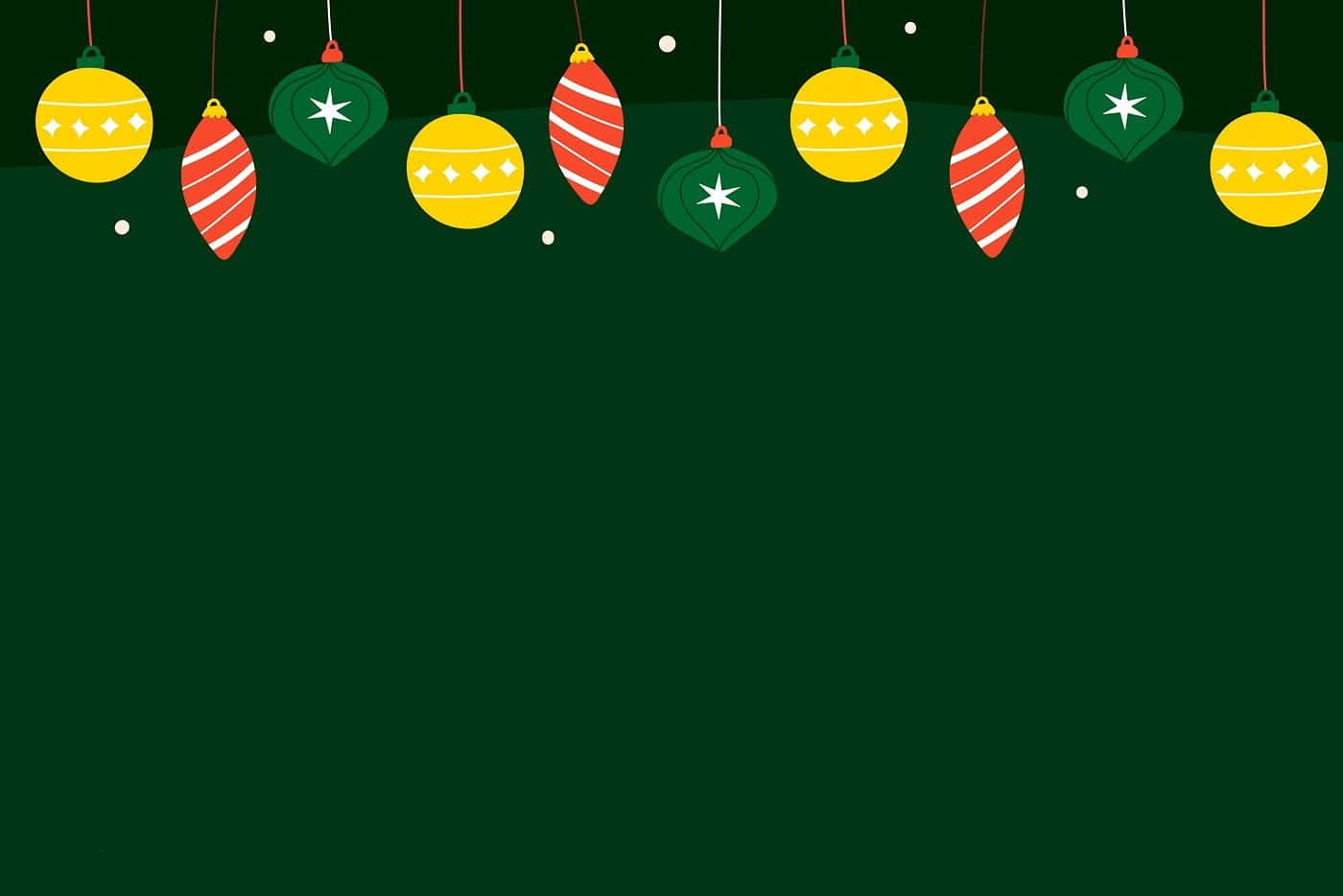 Dark Green Christmas Minimalist Decoration Wallpaper