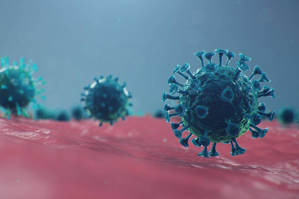 Dark Green Coronavirus Wallpaper