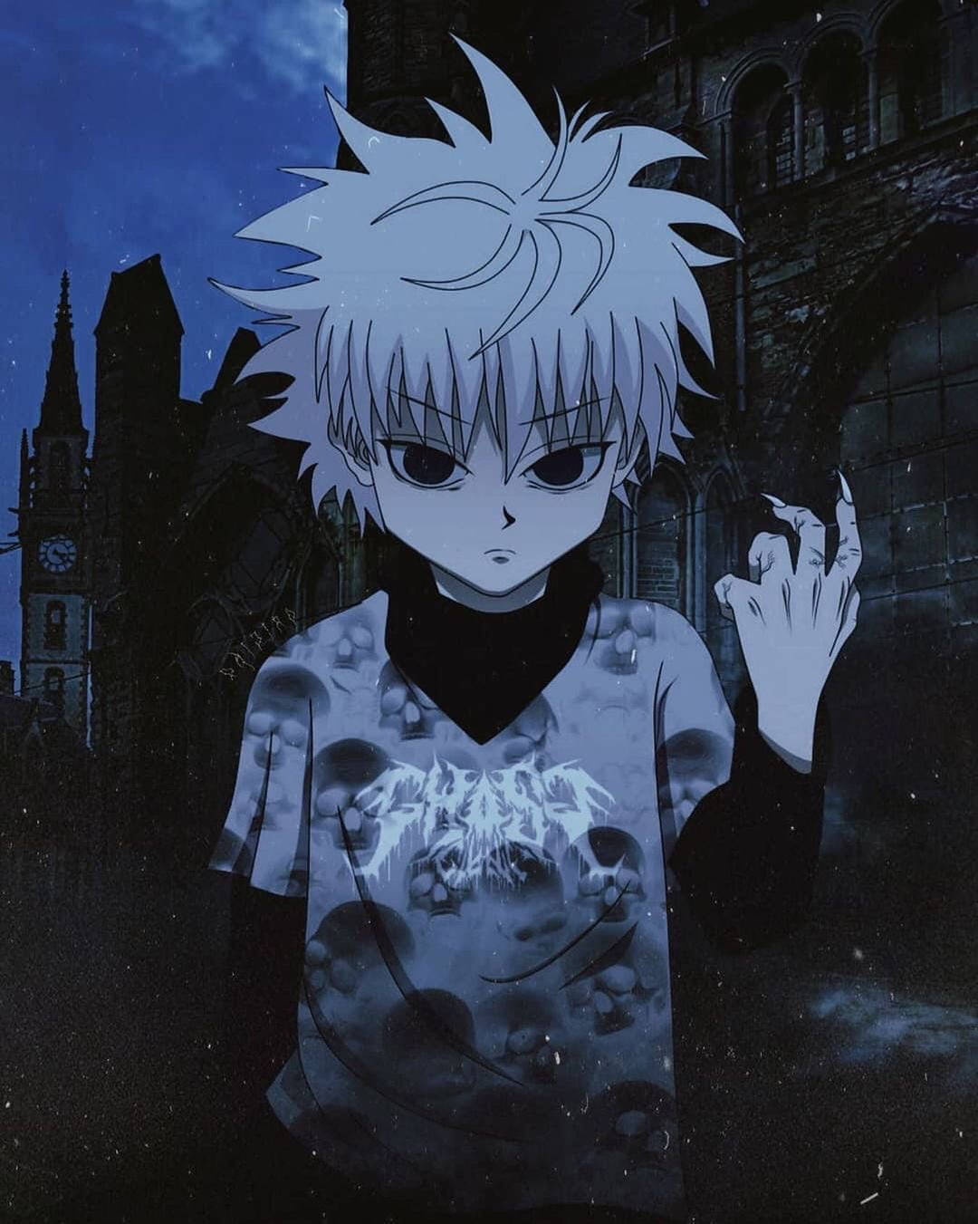 Dark Killua Zoldyck At Night Wallpaper