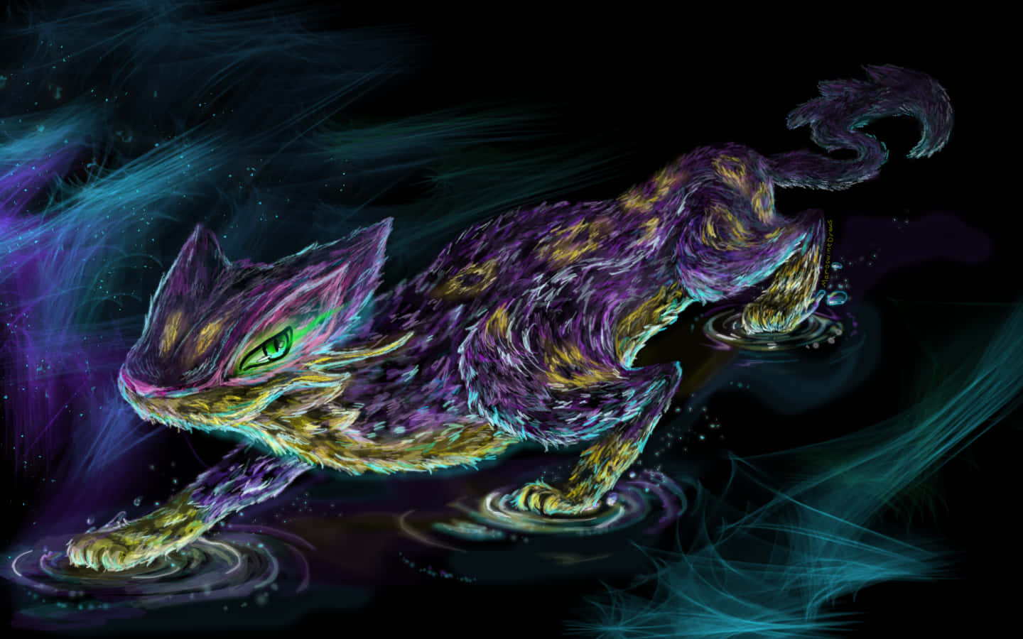 Dark Liepard Drawing Wallpaper