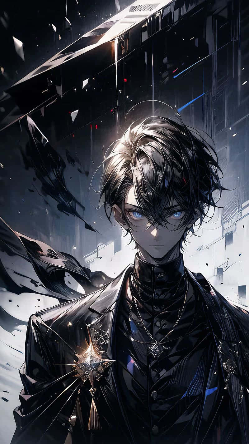 Dark_ Mysterious_ Anime_ Boy_ Amidst_ Chaos.jpg Wallpaper