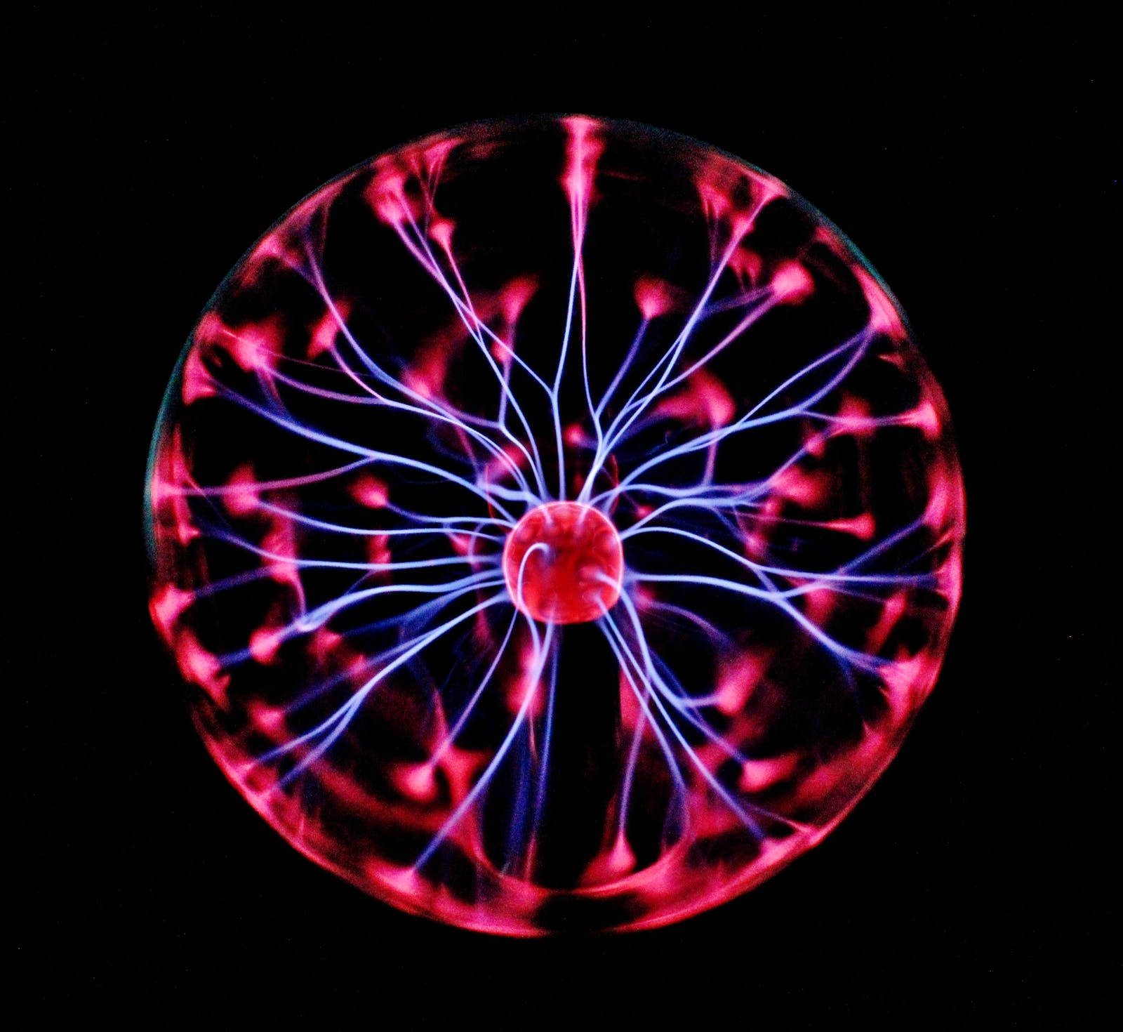 Dark Neon Iphone Plasma Ball Wallpaper