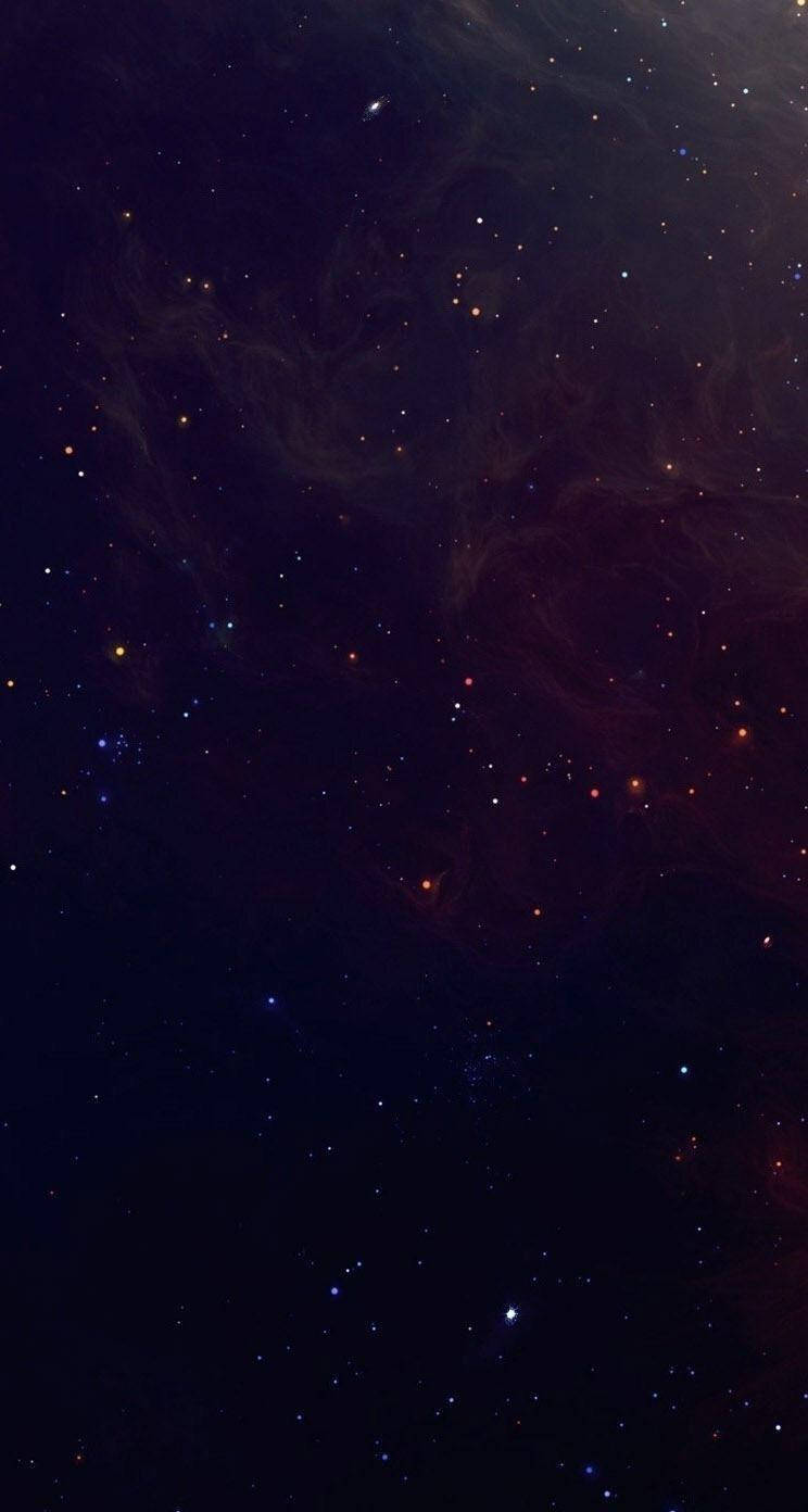 Dark Phone With Red Stars Wallpaper