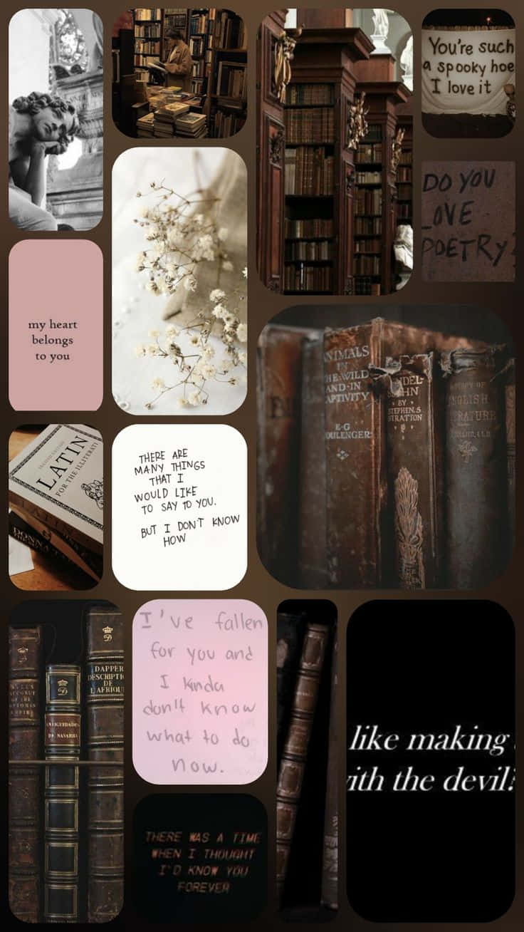 Dark_ Romance_ Collage_ Aesthetic Wallpaper