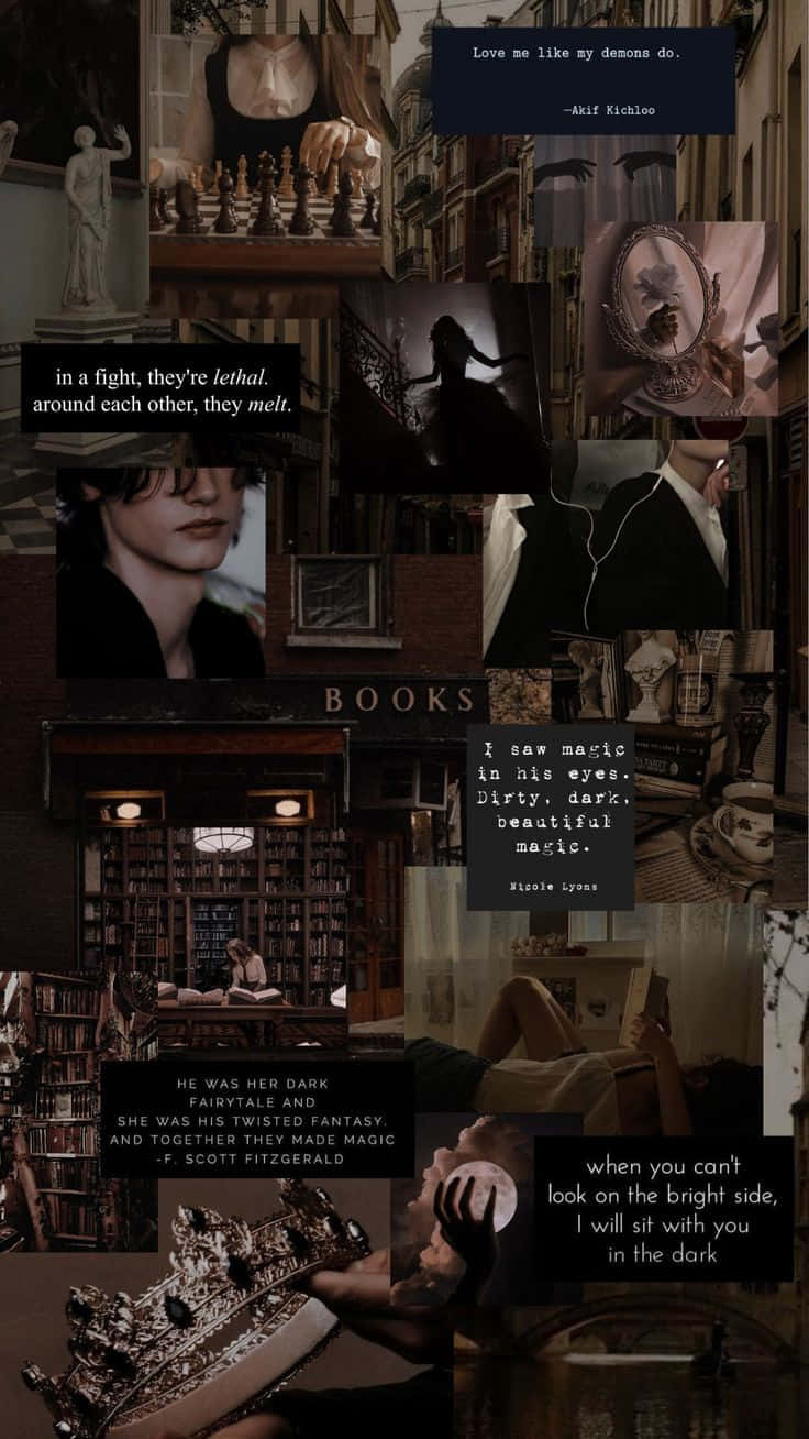 Dark_ Romance_ Collage_ Aesthetic Wallpaper