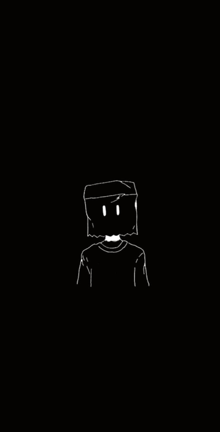 Dark Sad Covered Face Wallpaper