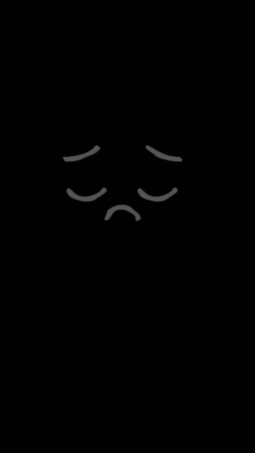 Dark Sad Doodle Face Wallpaper