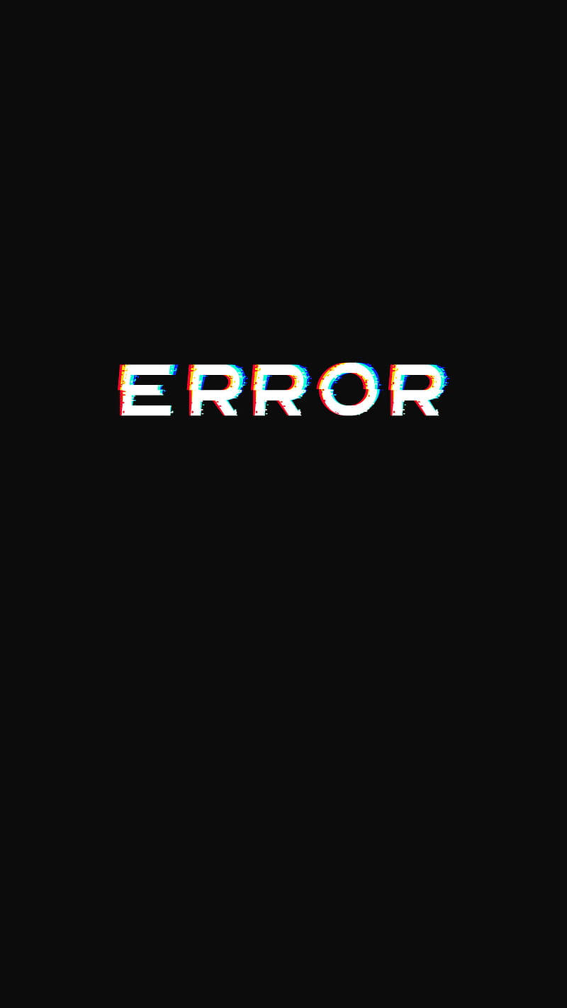 Dark Sad Error Wallpaper