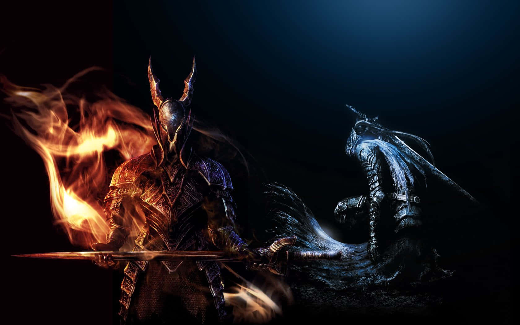 Dark Souls Black Knight Duel Wallpaper