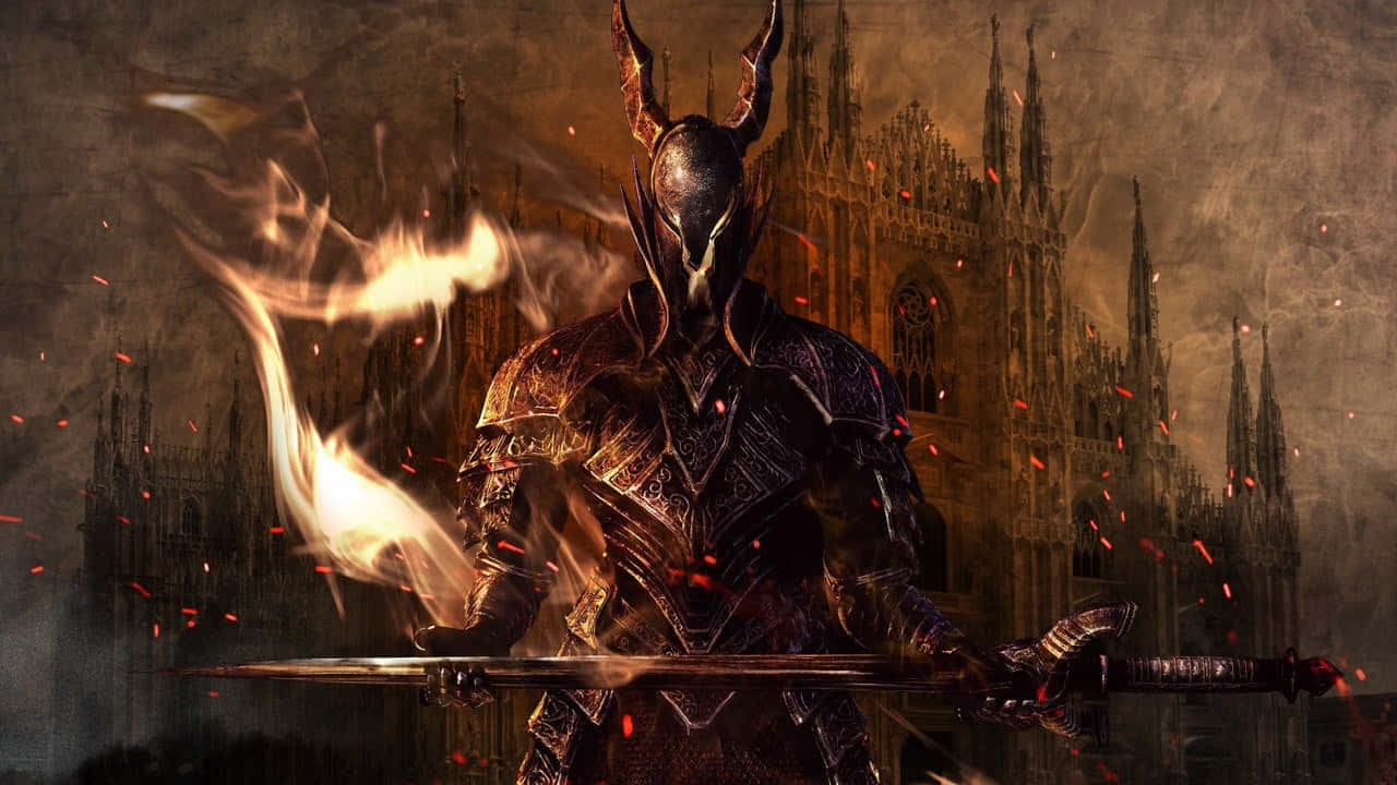 Dark Souls Black Knight Epic Stance Wallpaper