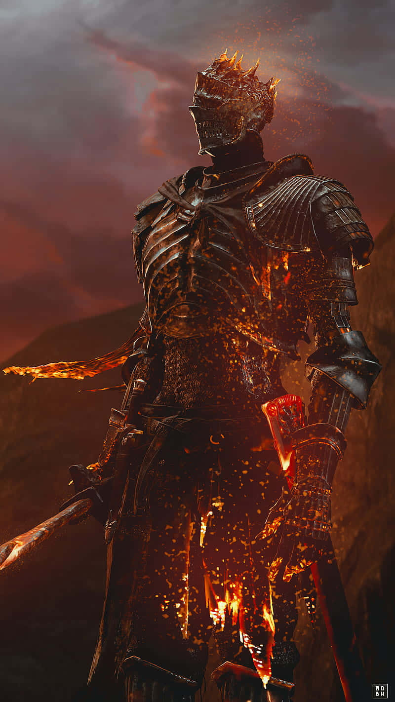 Dark Souls Flaming Knight Boss Wallpaper