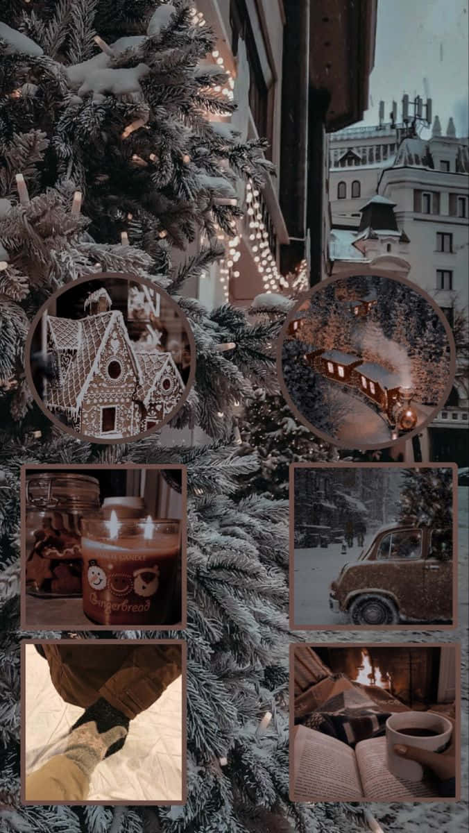 Dark Winter Collage_ Aesthetic Moodboard.jpg Wallpaper