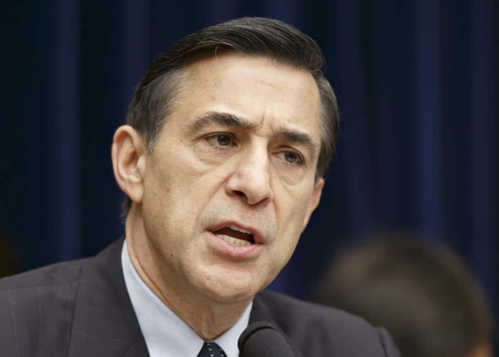 Darrell Issa Delivering A Serious Speech Wallpaper