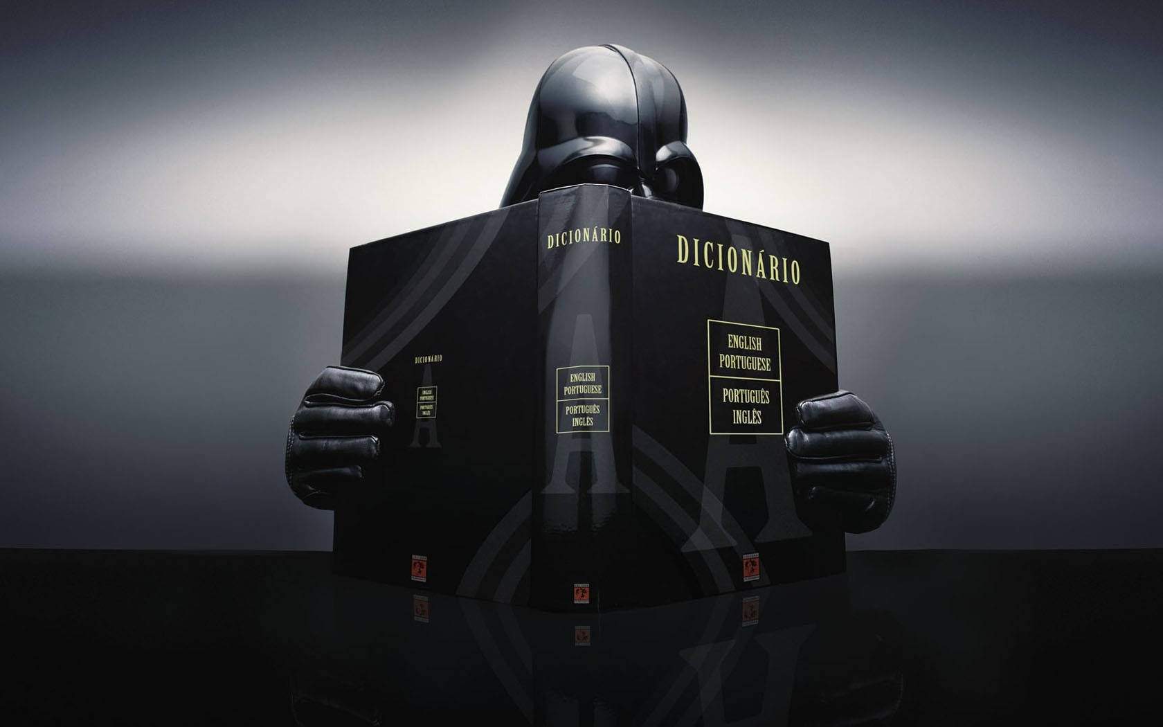 Dart Vader Reading Dictionary Wallpaper