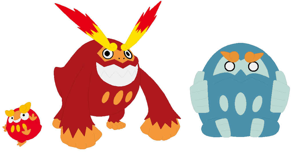 Darumaka_and_ Evolutions_ Illustration Wallpaper