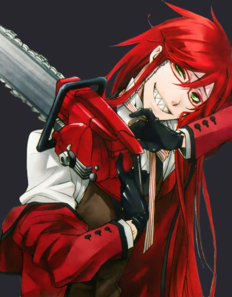 Dashing Grell Sutcliff In Anime Wonder Wallpaper