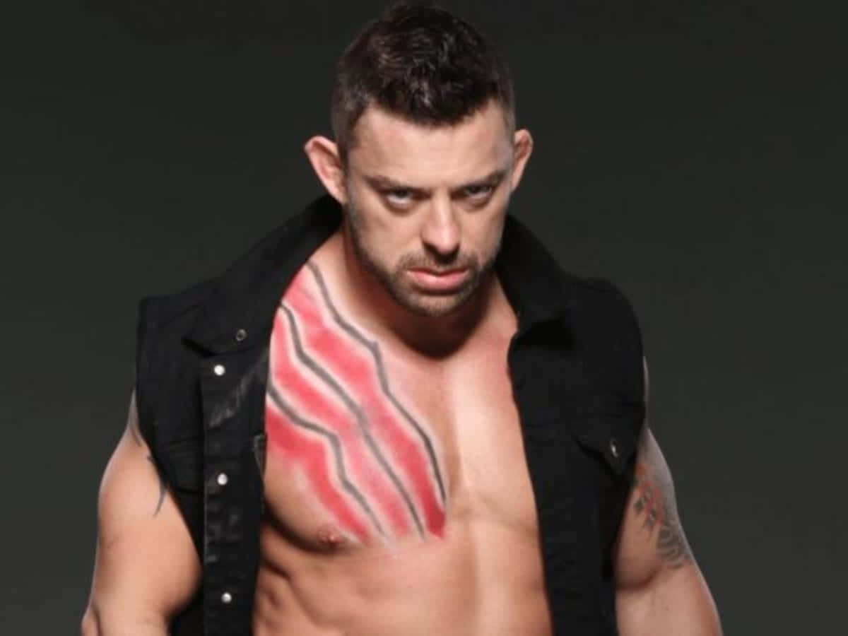 Davey Richards Fierce Look Chest Tattoo Wallpaper