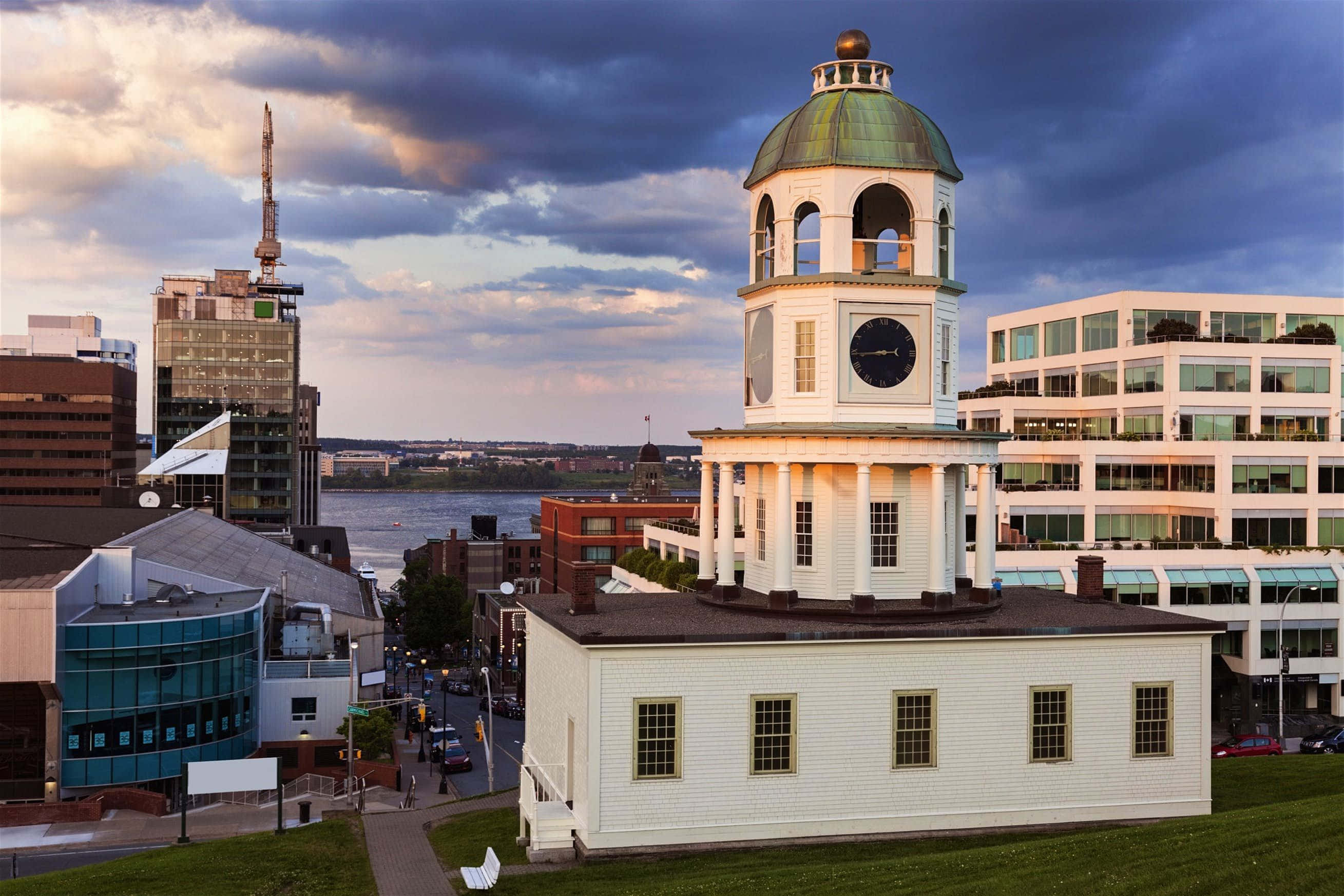 Dazzling Night Skyline Over Halifax, Canada Wallpaper