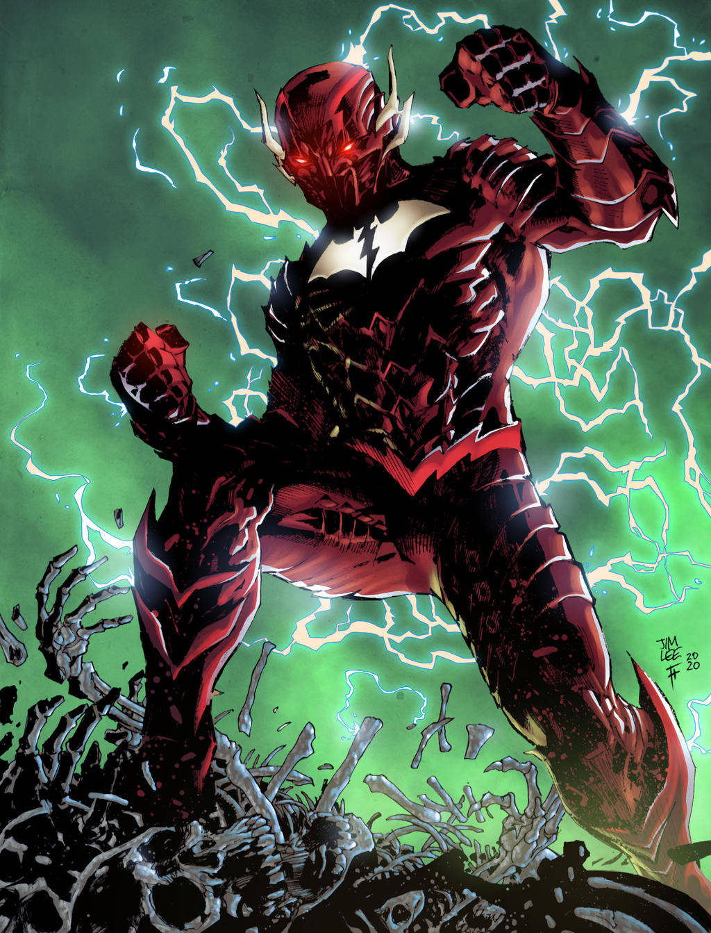 Dc Comics Red Death Green Sky Wallpaper