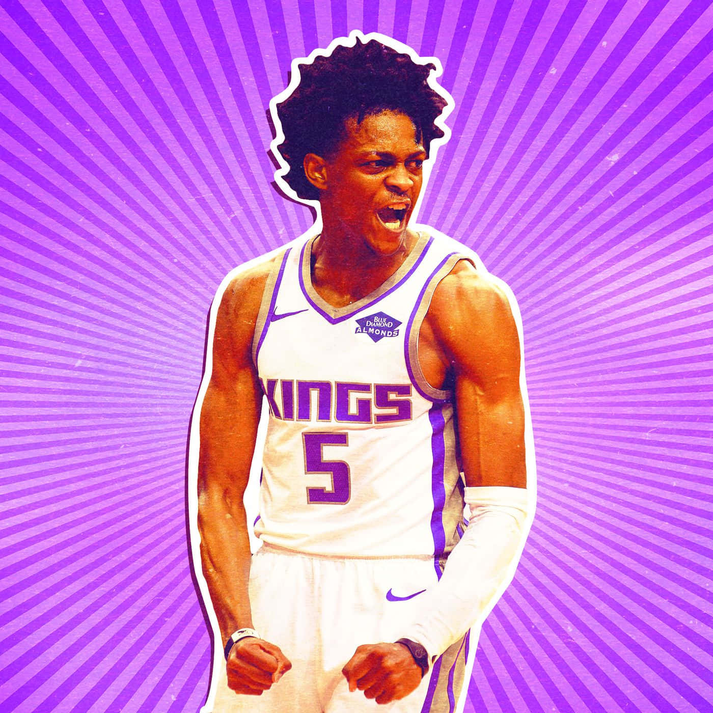 De'aaron Fox Fanart Nba Wallpaper